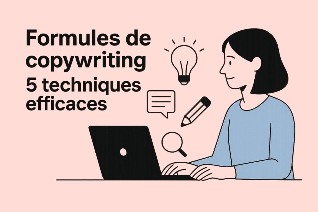 Rédacteur SEO présentant 5 formules de copywriting