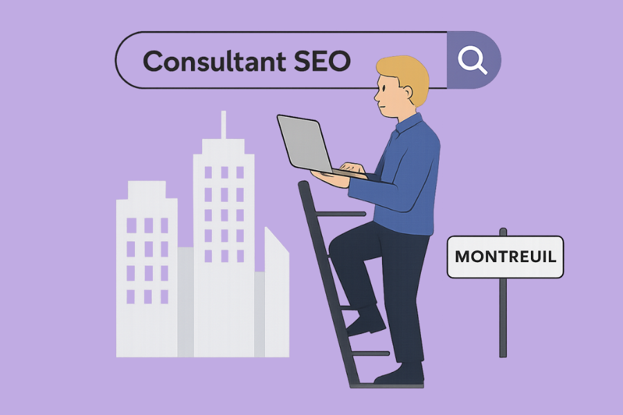 Consultant SEO travaillant à Montreuil