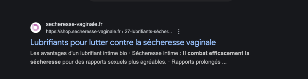 Résultats de la SERP n'affichant pas de rich snippets